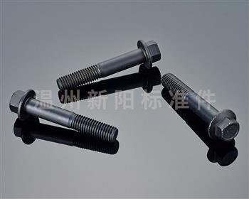 -Q184 -Q185 -GB16674  -外六角法蘭螺栓-10.9級(jí)- 黑色達(dá)克羅  凹腦半牙加長