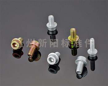 -內(nèi)六角法蘭螺栓 -彩鋅-達克羅 -8.8級   非標內(nèi)六角法蘭螺栓碳鋼8.8級防盜螺栓